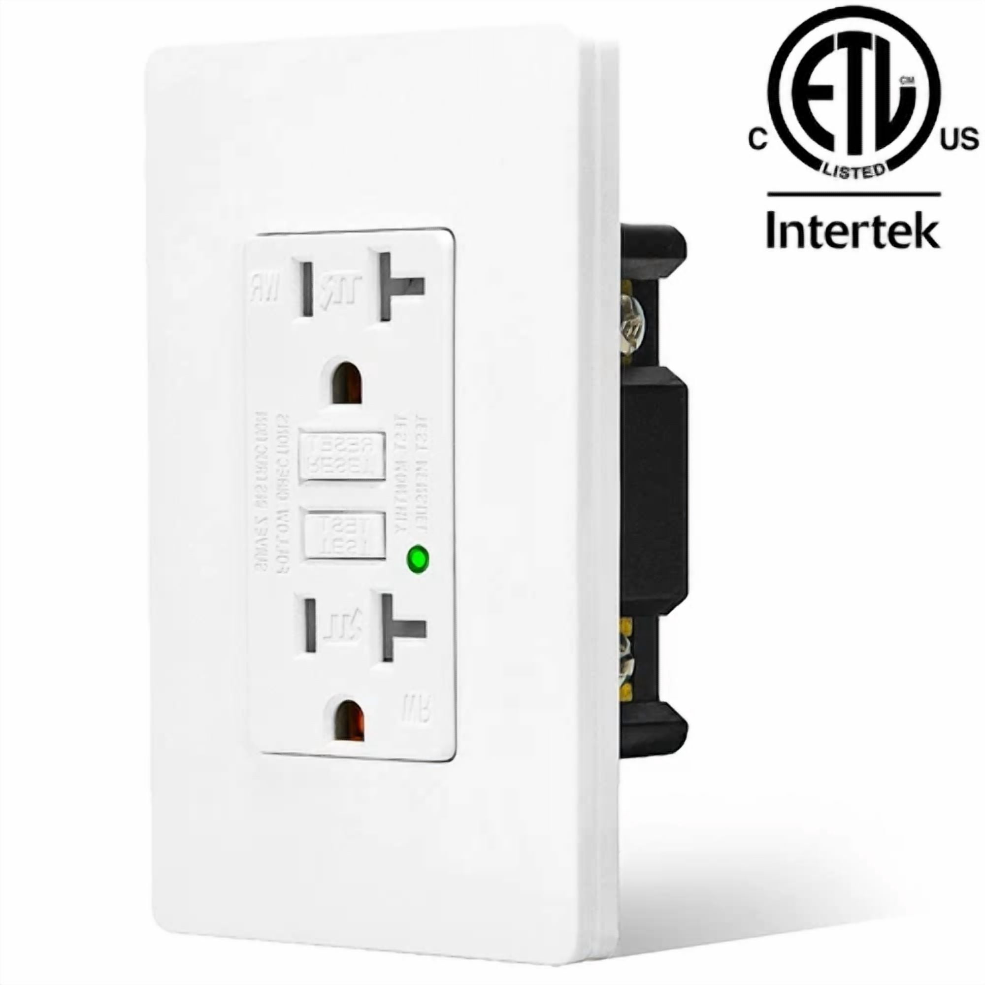 20 Amp Gfci Outlet Gfi Receptacle With Led Indicator Tr Wr For Kitchen Bathroom