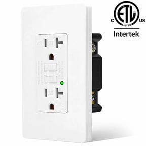 20 Amp Gfci Outlet Gfi Receptacle With Led Indicator Tr Wr For Kitchen Bathroom