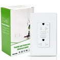 thumbnail image 1 of 20 Amp Gfi Outlet Slim Duplex Receptacle Ground Fault Circuit Interrupter Tr Wr, 1 of 6