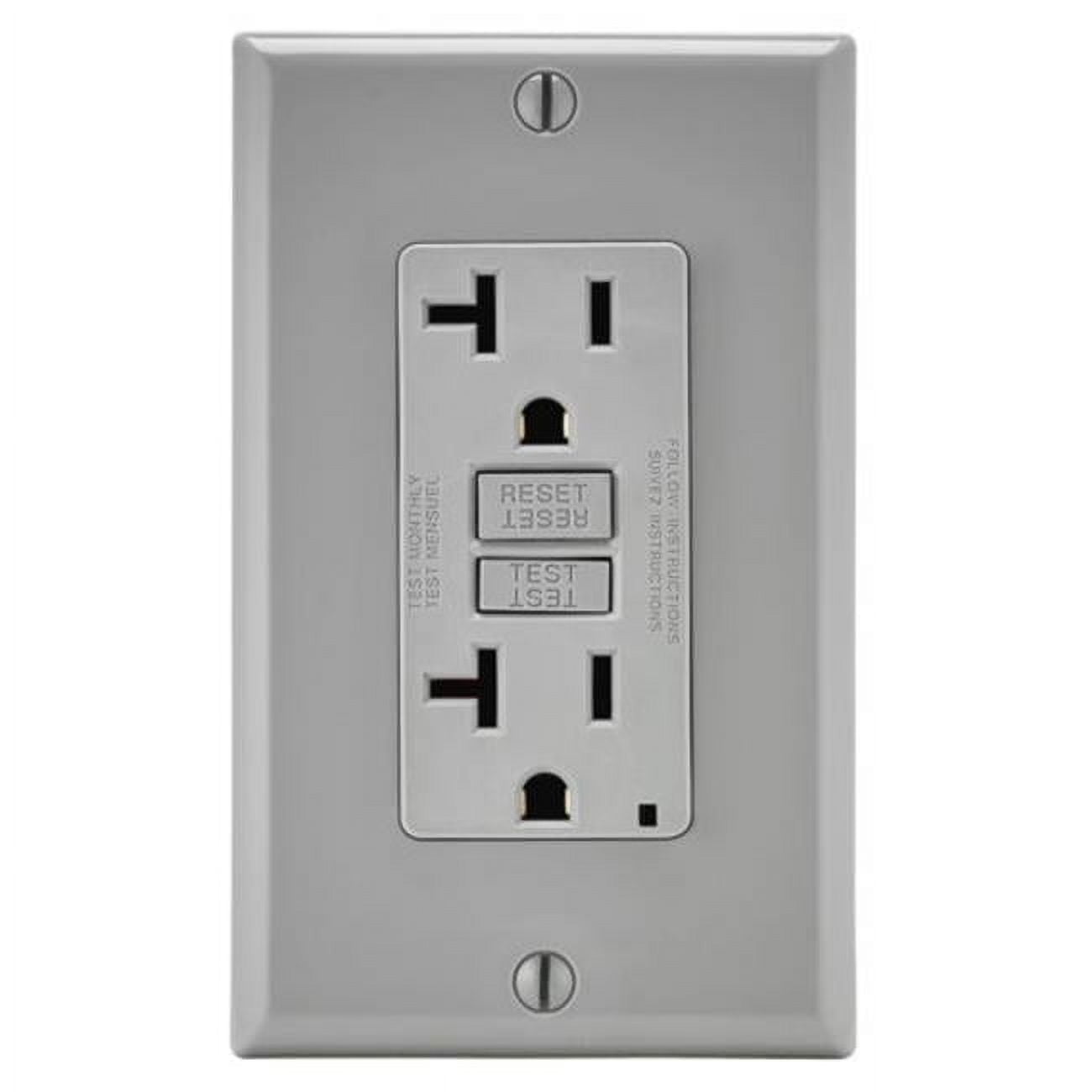 20 Amp Grey Smartlock Pro Self-Test GFCI