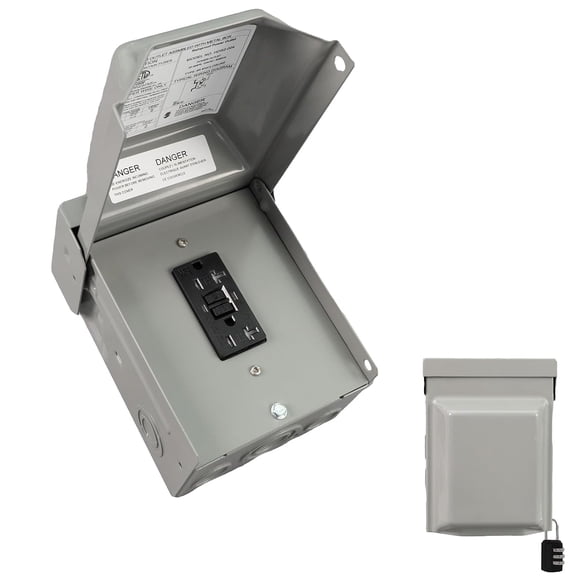 HIITIO 20A GFCI Weatherproof Outlet, ETL Listed for Pools & Workshops
