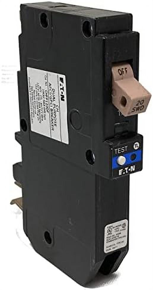 20 Amps Arc Fault/Ground Fault Single Pole Circuit Breaker