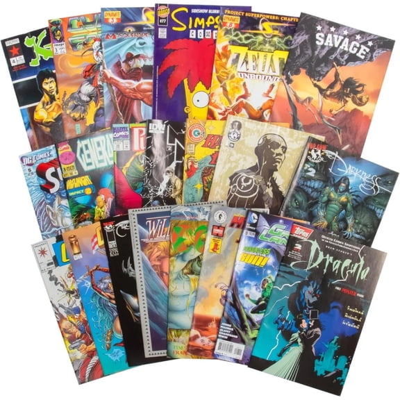 20 Assorted Comic Book Value Collection- Amazing Selection of DC, Marvel & Indie Publishers- No Dupes or Inappropriate Content- Great Birthday Holiday Gift for Any Superhero or Graphic Novel Fan