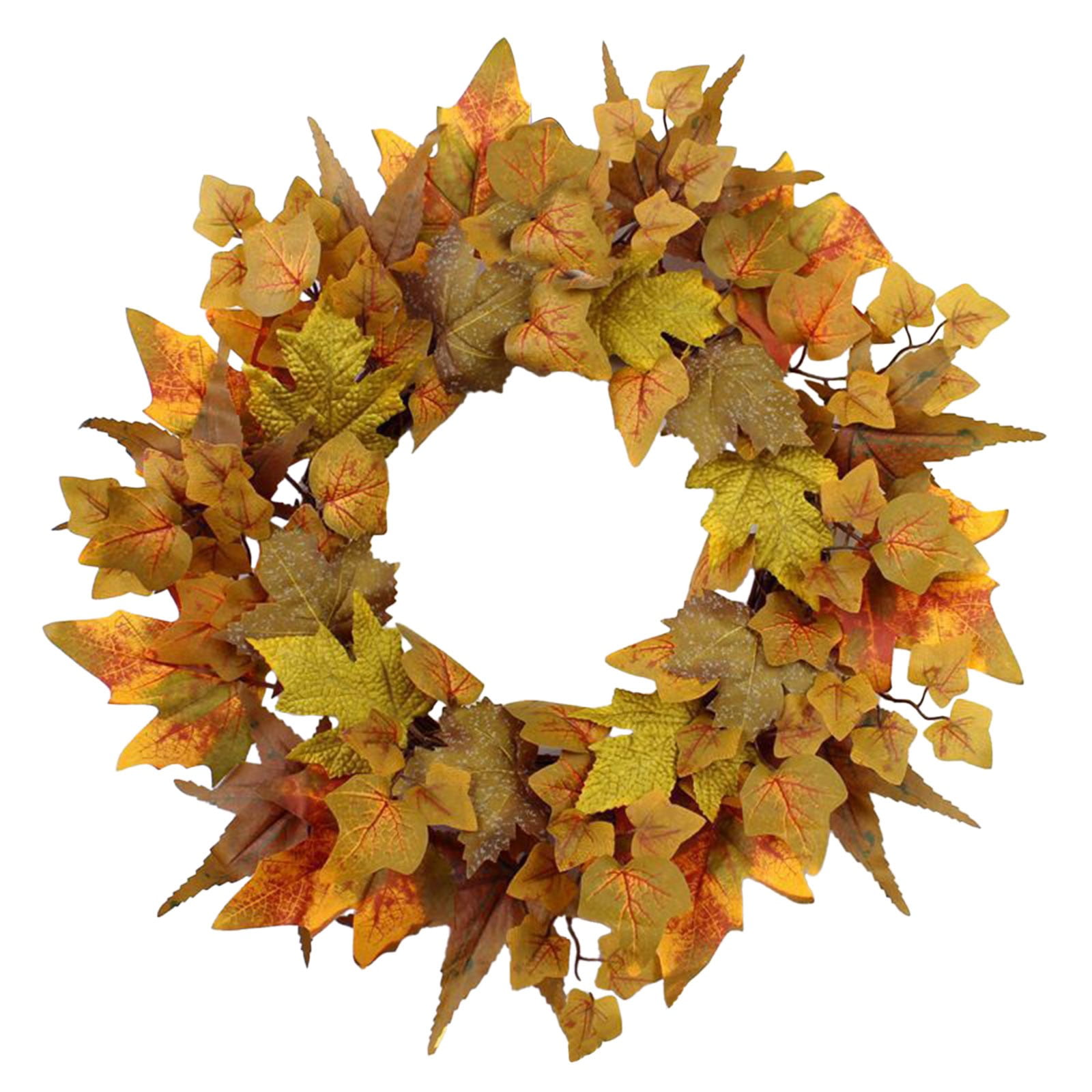 20" Autumn Maple Wreaths For Front Door Decorations Thanksgiving