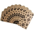 thumbnail image 1 of 20 Bags of our Kraft 4" x 6" Decorative Flat Paper Gift Bags - Paw-Print Pattern on Brown Bags - for Sales/Treats/Parties Cookies/Gifts., 1 of 9