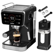 SUNVIVI 20 Bar Espresso Machine, 3-in-1 Hot & Iced Coffee Maker with Milk Frother, LED Touch Control, Removable 52oz Water Tank