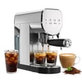 thumbnail image 1 of 20 Bar Espresso Machine with Milk Frother & Cold Brew,Coffee Maker for Home, 1250W, Steel Design, 1 of 5