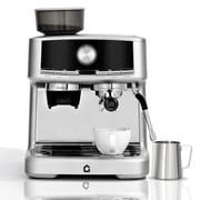 20 Bar Stainless Steel short black Machine with Built-in Grinder   Professional Home & Office Coffee Maker   Adjustable Shot Volume   1.5L Removable Water Tank   Steam Milk Frother Wand