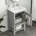 20" Bathroom Vanity with Sink Combo, Modern Undermount Bathroom Sink