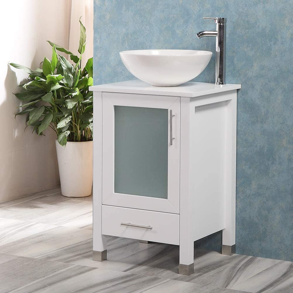 Pedestal Sink Storage Cabinet 23.6 in. W x 11.4 in. D x 23.6 in. H