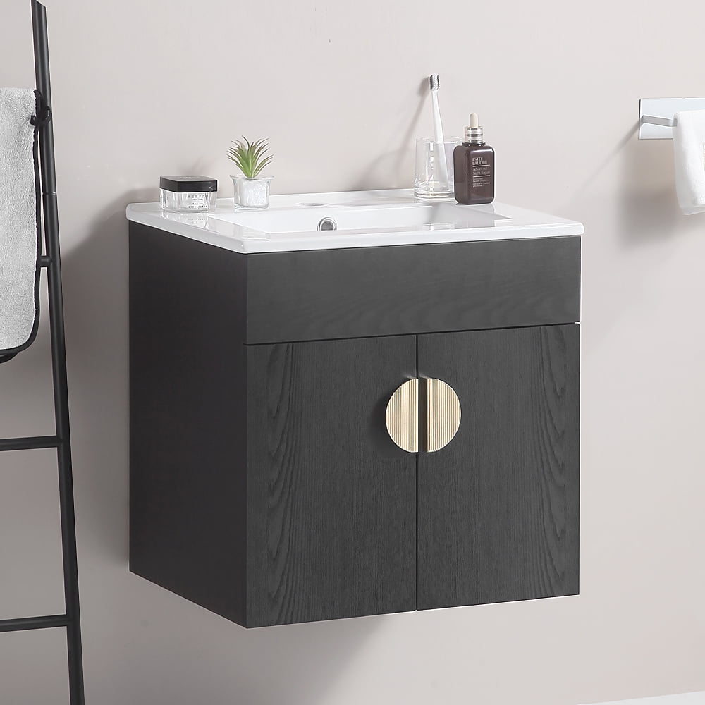 20" Bathroom Vanity with Sink, Large Storage Space, Wall Mounted ...