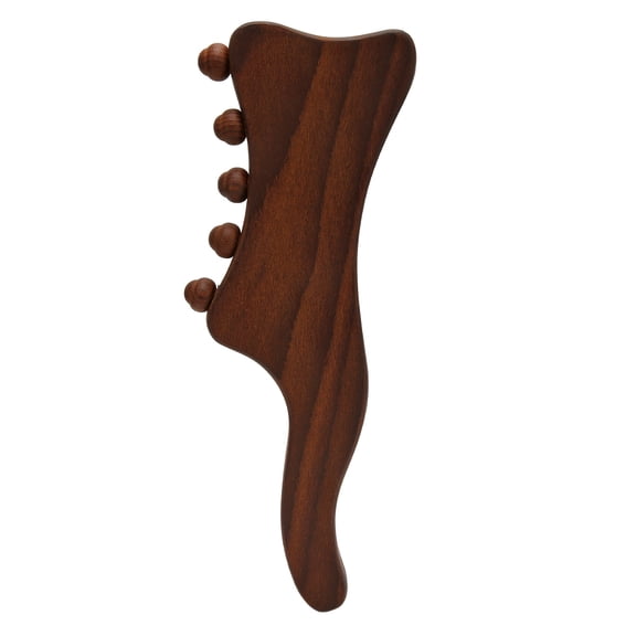 20 Bead Wood Massage Stick Full Body Universal Ergonomic Scraping Stick Trigger Point Massage Stick for Muscle Release