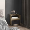 thumbnail image 1 of 20" Bedroom Nightstand With Drawer And Shelf, For Storage Mobility, Natural Oak Look Compact Bedroom, Streamlined Movement,, 1 of 5