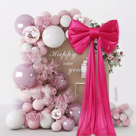 20 in Big Christmas Wreaths Bows Decorations Large Size Hanging Ornament Tree Decor Made of Polyester Material Suitable for Home Office Yard Party Wedding Picnic Holiday and Other places