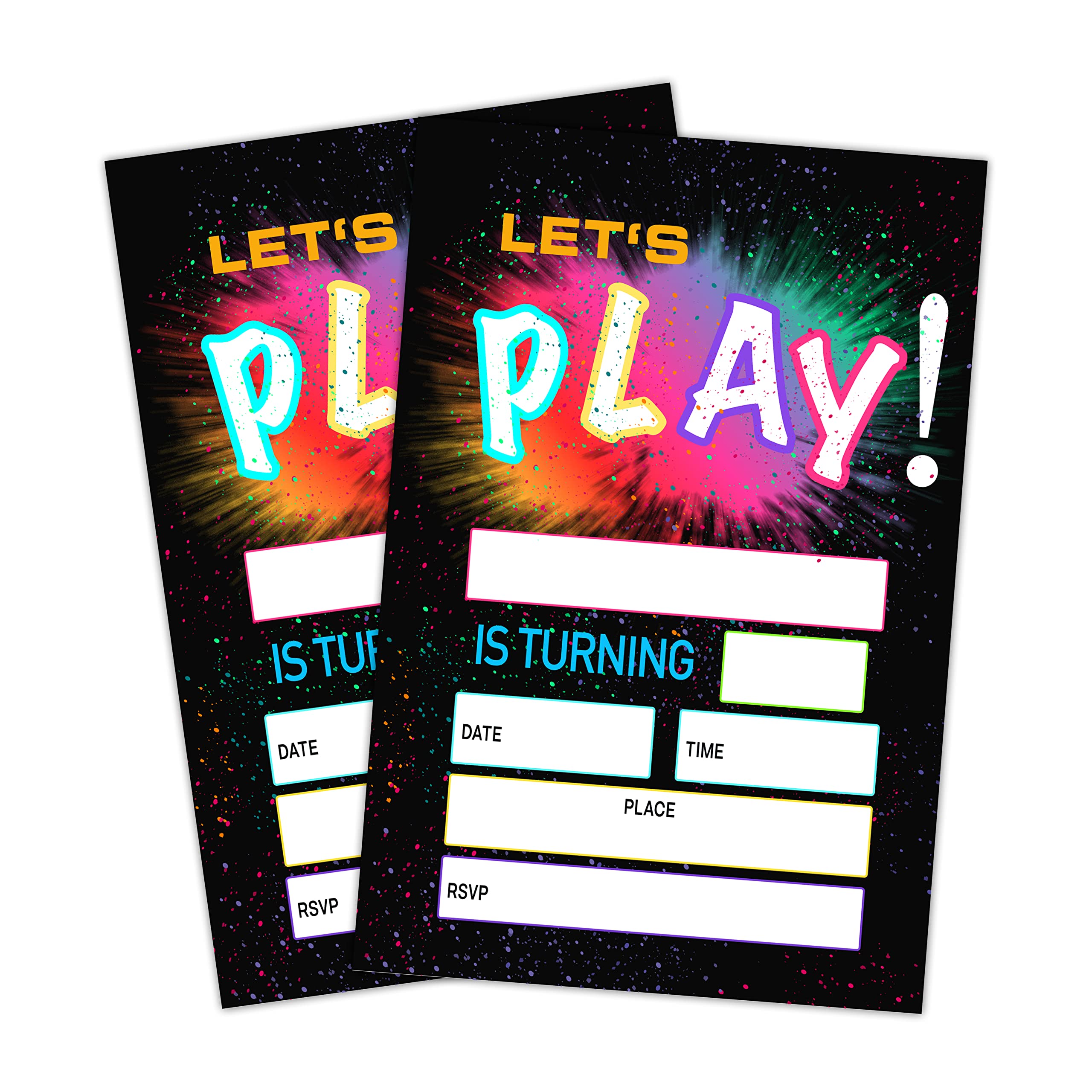 20 Birthday Invitation Cards With Envelopes Happy Birthday