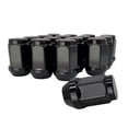 thumbnail image 1 of 20 Black 12X1.5 Closed End Bulge Acorn Wheel Lug Nuts - 3/4, 19mm Hex - 1.38 Inch Tall - Fits Many Honda, Acura, Genesis, Ford, Hyundai, Kia, 1 of 13
