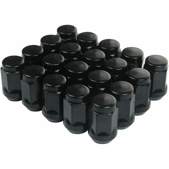 20 Black 14X1.5 Bulge Acorn Lug Nuts For 2017 and Newer Honda Civic Type R FK8