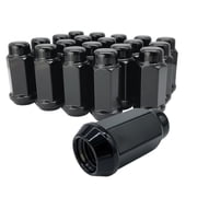 20 Black 14x2 Extra Long Acorn Truck Lug Nuts - 3/4 Inch, 19mm Hex - 1.9 Inch Tall - Fits Many Lincoln Navigator, Ford F-150 and Expeditions