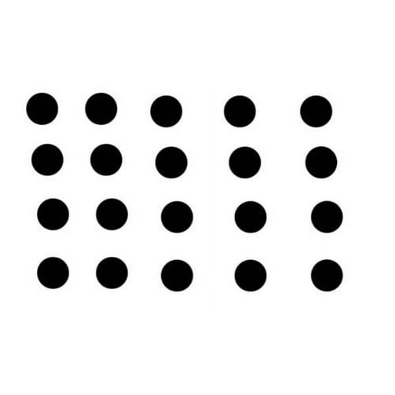 20 Black Polka Dots 2" Sticker Decals Wall Car College Teacher Decorate Bedroom *A045*