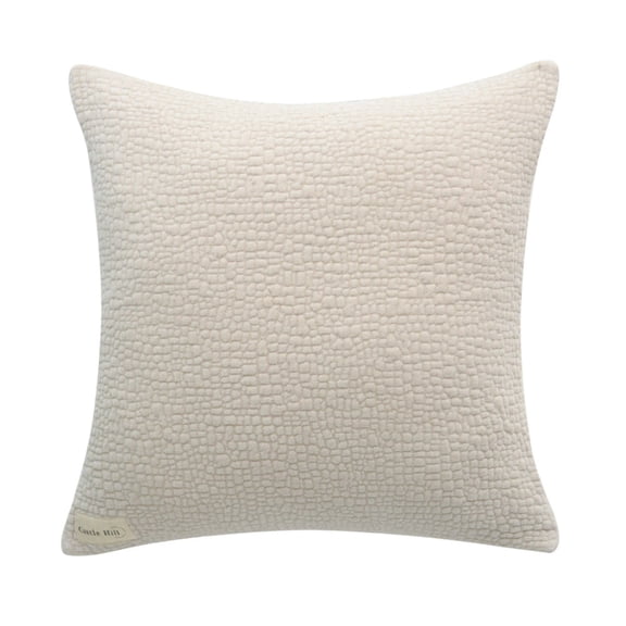 Cloud9 Design Tivoli Beige Textured Pillow, 22"X22"