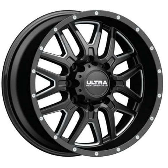 20" Black With Natural Accents Hunter 203 Wheel by Ultra Wheel 203-2982BM+18 Fits select: 2006-2008 DODGE RAM 1500, 2013-2023 RAM 2500