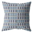 thumbnail image 1 of 20" Blue Gray Spades Suede Throw Pillow, 1 of 3