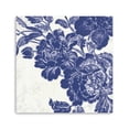 thumbnail image 1 of 20" Blue Toile Rose Canvas Wall Art, 1 of 3
