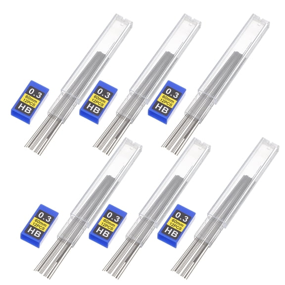 20 Boxes Automatic Pencil Refill Writing Supplies Refills Replaceable Stationery Carpenters Black