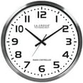 thumbnail image 1 of 20" Brushed Aluminum Atomic Wall Clock, 1 of 1