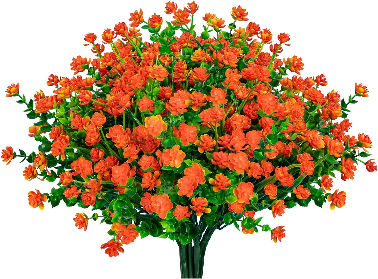 20 Bundles Artificial Flowers for Outdoor UV Resistant Fake Plants, Faux Flowers for Indoor Outside Plastic Greenery Shrubs for Garden Porch Window Box Home Farmhouse Décor (Mix Colors)