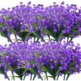 thumbnail image 1 of 20 Bundles Artificial Outdoor Plants, Fake Wheat Grass Greenery Shrubs UV Resistant Faux Plastic Plants Garden Porch Window Box Décor (Grass), 1 of 5