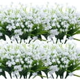 thumbnail image 1 of 20 Bundles Artificial Outdoor Plants, Fake Wheat Grass Greenery Shrubs UV Resistant Faux Plastic Plants Garden Porch Window Box Décor (Grass), 1 of 5