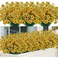 thumbnail image 1 of 20 Bundles Outdoor Artificial Flowers UV Resistant No Fade Fake Violet Flowers for Indoor Outside Hanging Plants Garden Patio Porch Window Box Home Wedding Farmhouse Decor (Blue), 1 of 5