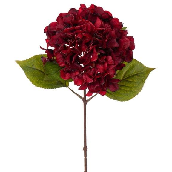 20" Burgundy Real Touch Hydrangea 2/Bag