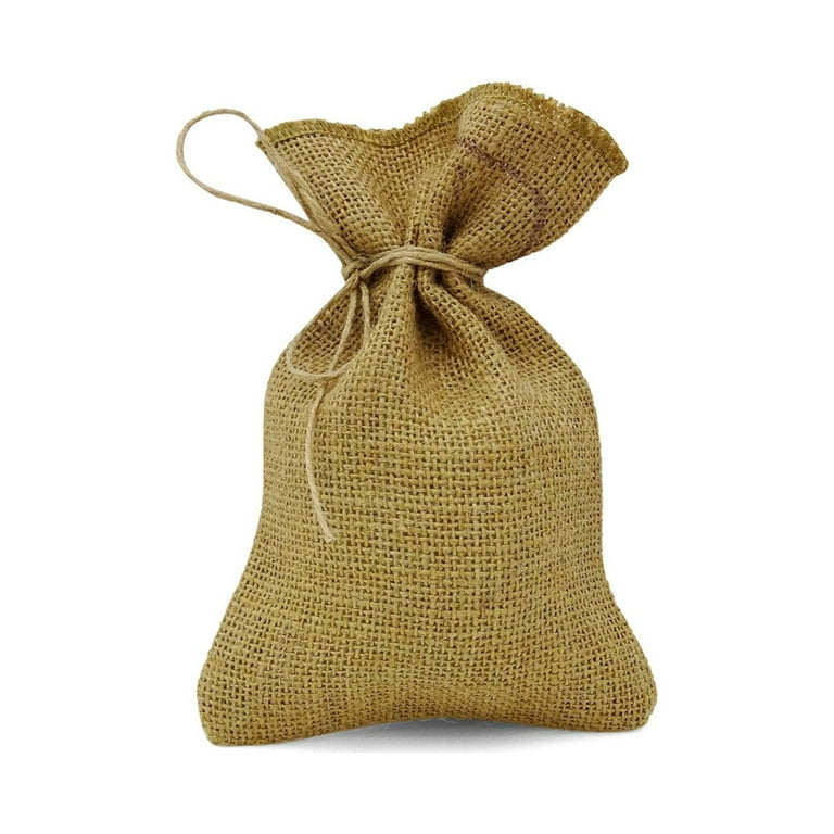 20 Burlap Drawstring Gift Bag Small Jute Pouch Wedding Party