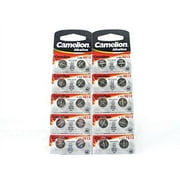 20 CAMELION AG13 A76 LR44 357 L1154 Button Cell Watch Battery With Long Shelf Life Expire Date Marked