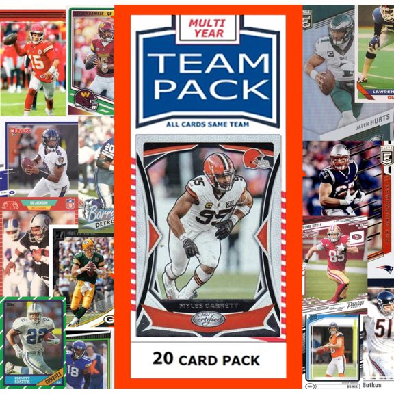 20 Card Team Pack Browns 2024 2023 Score Donruss Myles Garrett