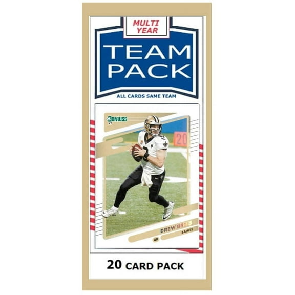 20 Card Team Pack Saints Drew Brees 2024 2023 Score Donruss