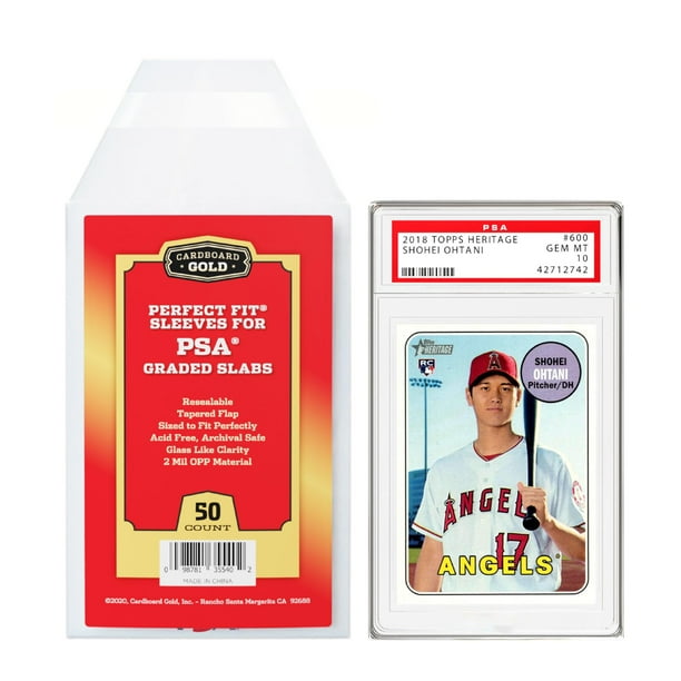 grading card sleeves Graded Slab free use Made with clear non Ultra Pro - Graded Card
