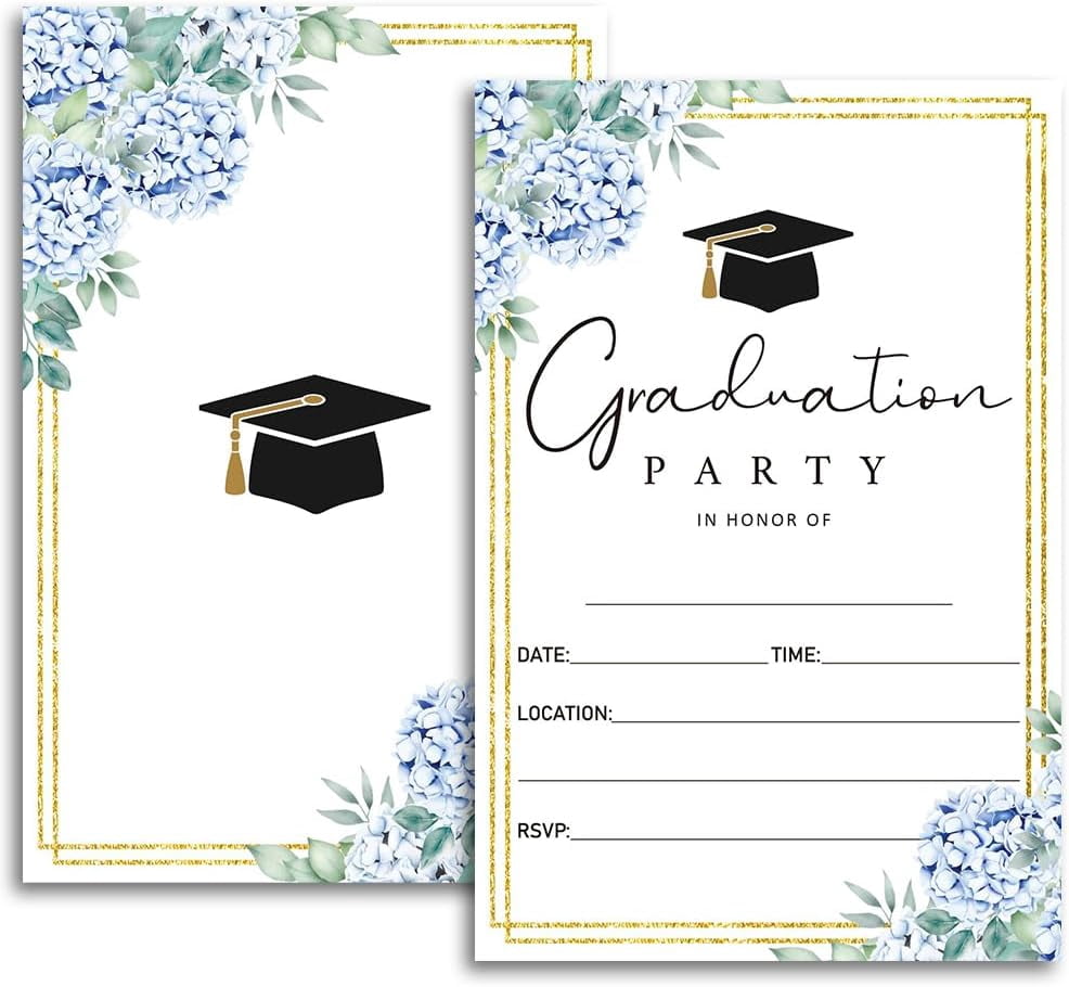 20 Cards with Envelopes, graduation party invitations 2026, 2026 ...