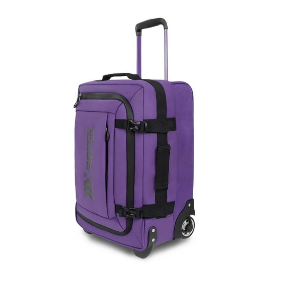 20" Carry On Luggage Airline Approved,Softside Suitcase with Wheels Heavy-Duty Waterproof Wheeled Luggage Bag, Purple - TA069