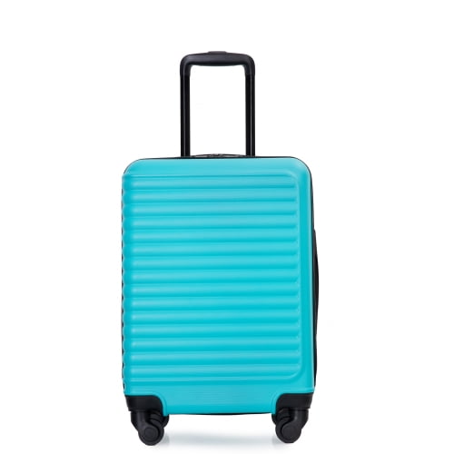 20" Carry On Luggage Hardshell Lightweight Hardside Suitcase with Silent Spinner Wheels, Turquoise