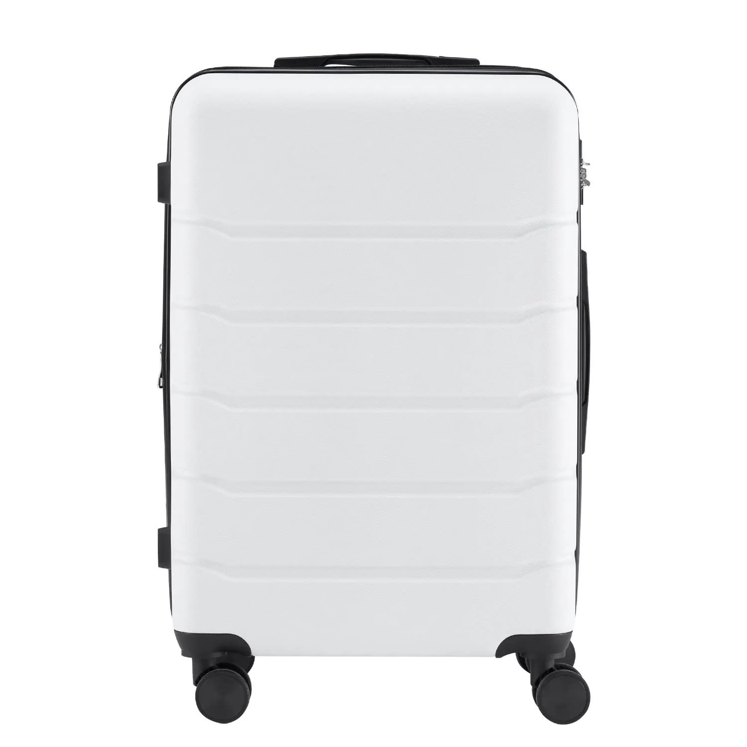 20" Carry-On Luggage, Lightweight ABS Hard Shell Suitcase with Spinner Wheels, Expandable, TSA Lock & Retractable Handle