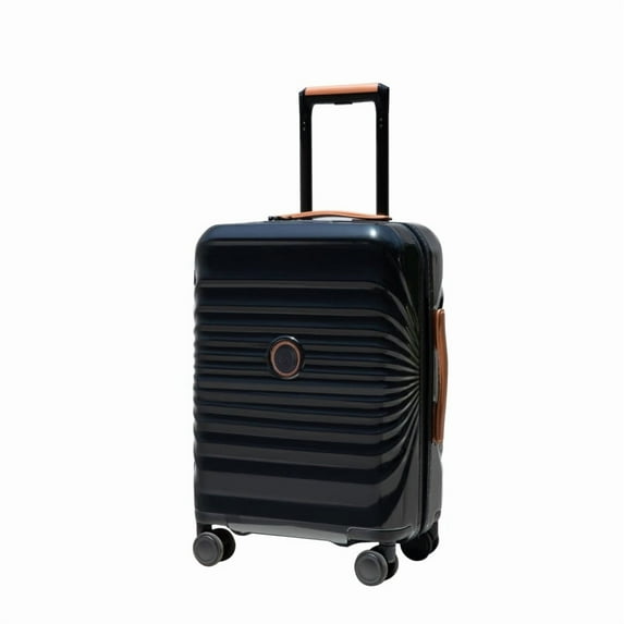 20" Carry on Luggage Lightweight Suitcase TSA Lock USB port Luggage Wheel lock Artificial leather Top handle Spinner Wheels BLUE RR