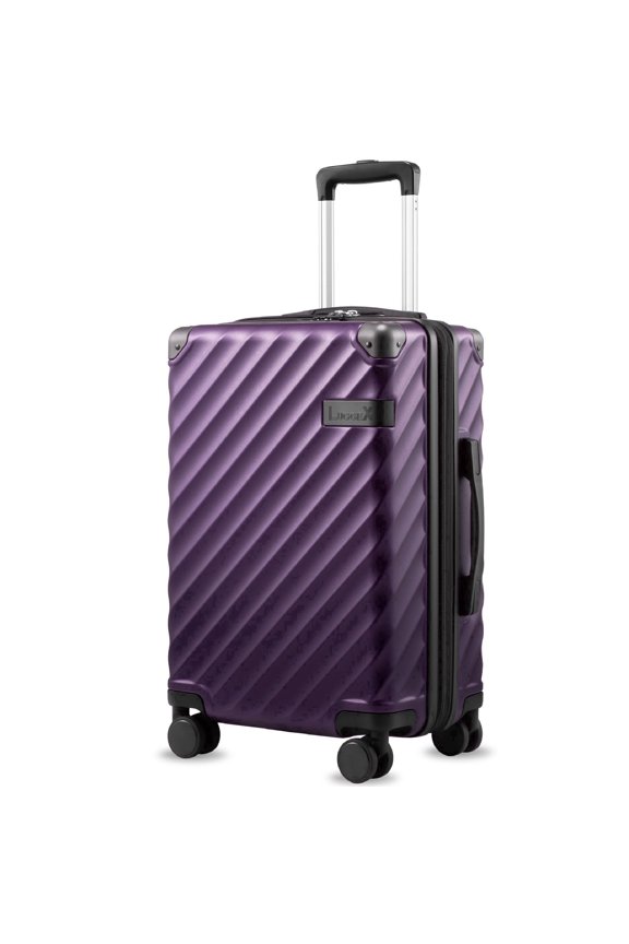 20" Carry-on Polycarbonate Expandable Hardshell Luggage,Purple