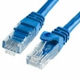 thumbnail image 1 of 20 Cat6a Ethernet Network Patch Cable RJ45 23AWG 600Mh Solid Copper Wire 3' Blue, 1 of 1