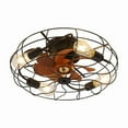 thumbnail image 1 of 20"Ceiling Fan with Light and Remote Control,Caged Ceiling Fan with 6-Speed Reversible DC Motor,7-ABS Fan Blades, 1 of 7