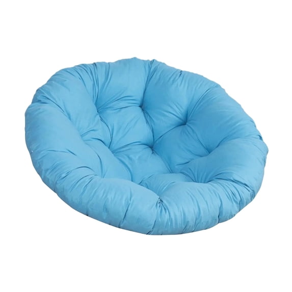 20" Chair Cushion, Egg Cushion Hanging Chair Cushion, Soft & Lightweight Swing Pad, Washable Stylish Patio Chair Mat for Lawn Patio Rocking Chair Seats(Blue)