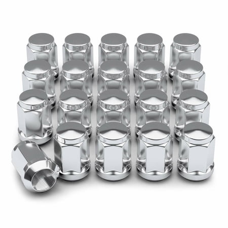 20 Chrome Closed End Bulge Acorn Lug Nuts 7/16-20 3/4 Hex El Camino Mmakes Compatible Withe Carlo