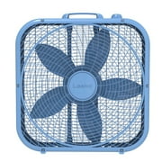 20" Classic Box Fan with Weatherproof Motor, 3 Speeds, for Home, Dorm Use